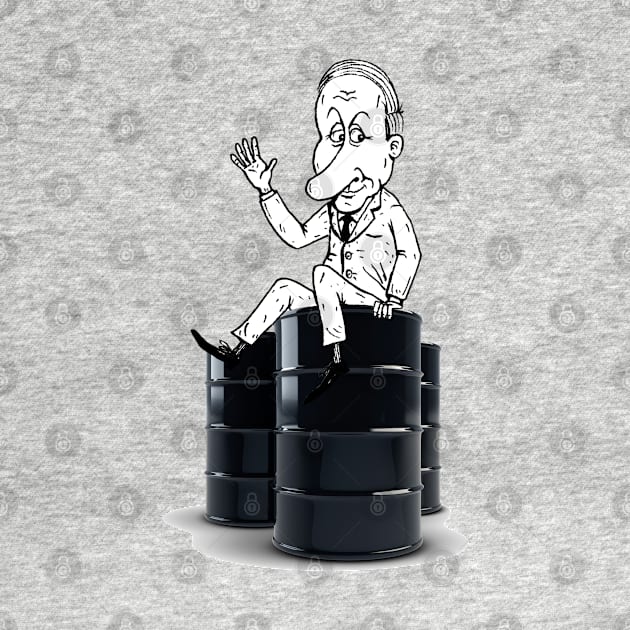 Putin's Oil Barrels by metlitskiy